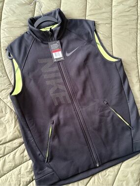 Nike Dri-Fit Black/Volt Athletic Vest